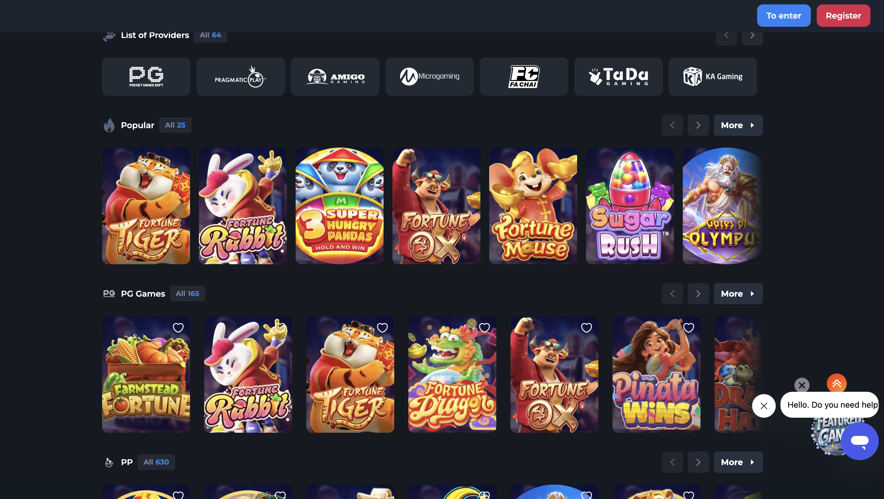 Gaming Site screenshot